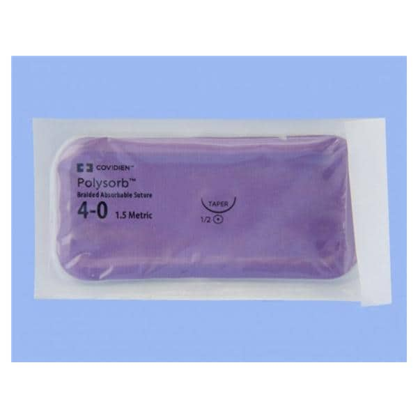 Polysorb Suture 4-0 30" Polyester Braid CV-23 Undyed 36/Ca