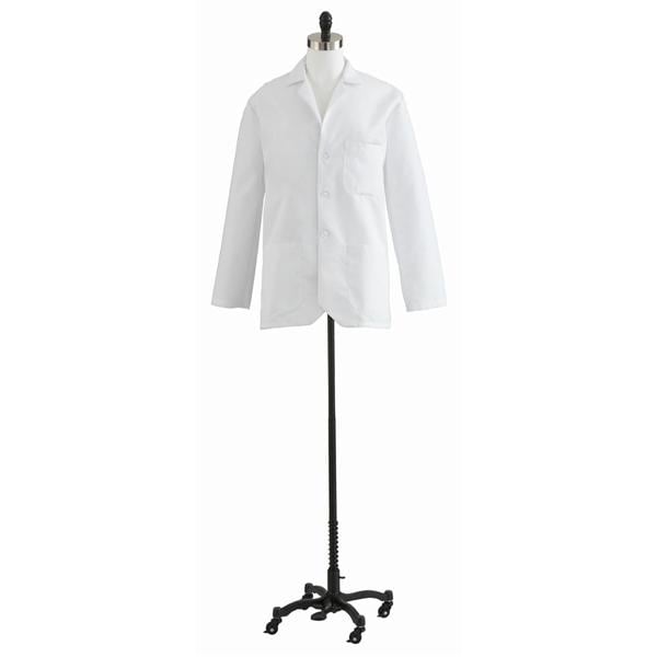 Consultation Lab Coat 3 Pockets Long Sleeves 30 in White Mens Ea