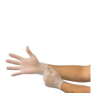 MICROFLEX Derma Free Vinyl Exam Gloves Large Standard Clear Non-Sterile