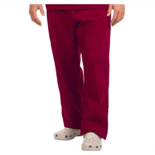 Scrub Pant 1 Pocket 5X Large Sangria Unisex Ea