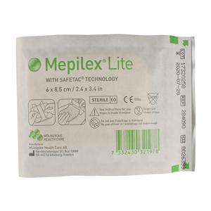 Mepilex Lite Foam Wound Dressing Dressing 2-2/5x3-2/5" Strl Adhr Adhs Wht Abs LF