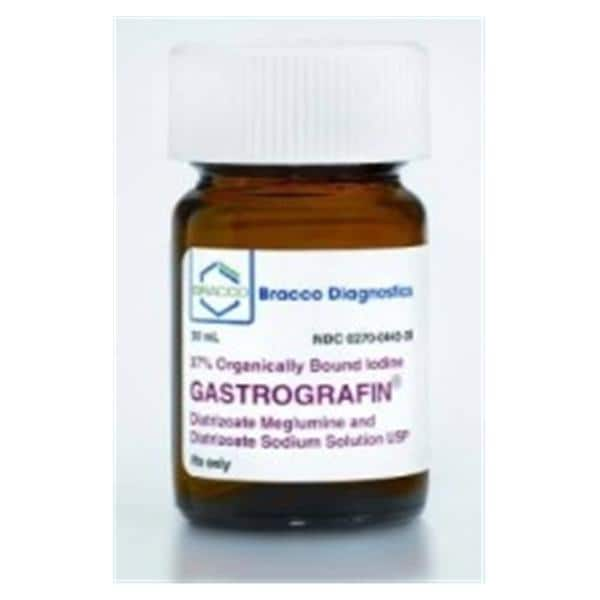 Gastrografin Oral Solution Lemon Bottle 30mL 24/Ca