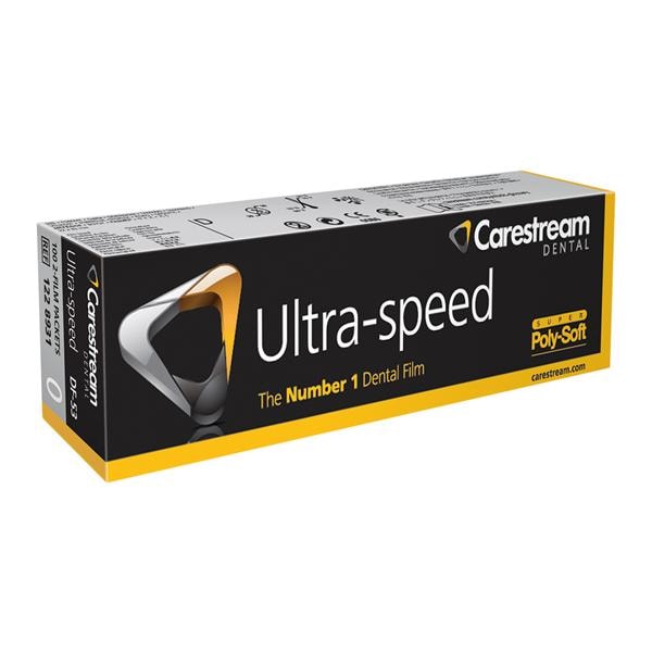 Ultra-Speed Intraoral X-Ray Film DF-53 Size 0 D Speed 100/Bx, 80 BX/CA