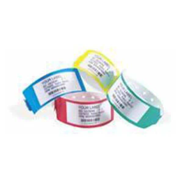 Sentry LabelBand Bar Code Wristband Polyester Blue Adult/Pediatric 500/Bx