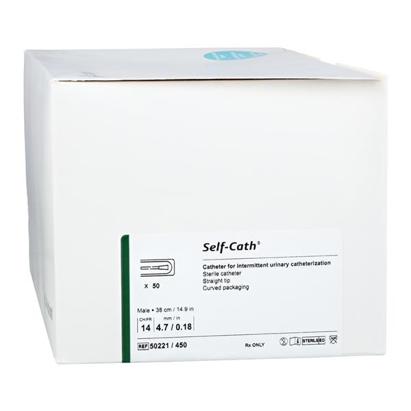 Self-Cath Intermittent Catheter Straight Tip PVC 14Fr