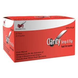 Clarity Strep A Rapid Test Cassette CLIA Waived 25/Bx