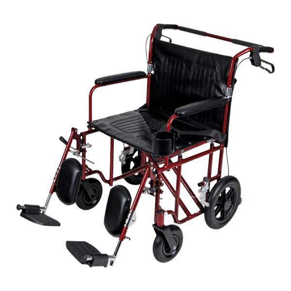 Freedom Plus Lightweight Transport Wheelchair 400lb Capacity Adult