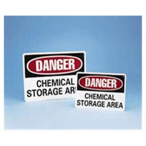 Sign Danger Acid Chemical 7"x10" Ea Ea