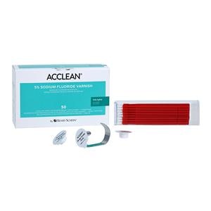 Acclean Fluoride Varnish Cups Unit Dose 5% NaF 0.5 mL Cherry 50/Bx