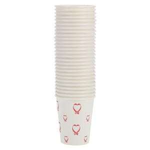 Drinking Cup Paper AHA Hearts 5 oz Disposable 1000/Ca