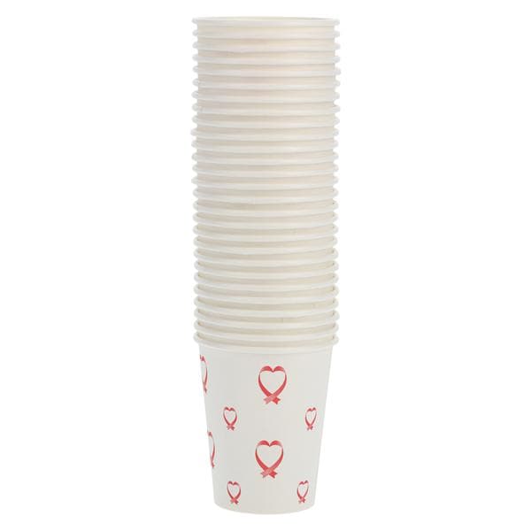 Drinking Cup Paper AHA Hearts 5 oz Disposable 1000/Ca