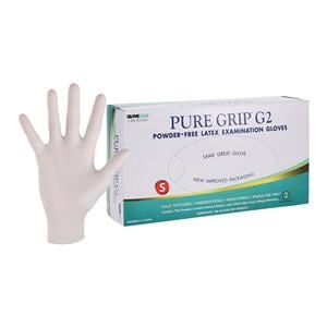 Pure Grip G2 Latex Exam Gloves Small White Non-Sterile