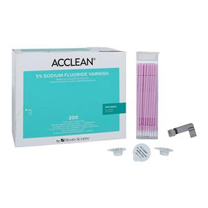 Acclean Fluoride Varnish Cups Unit Dose 5% NaF 0.5 mL Bubblegum 200/Bx