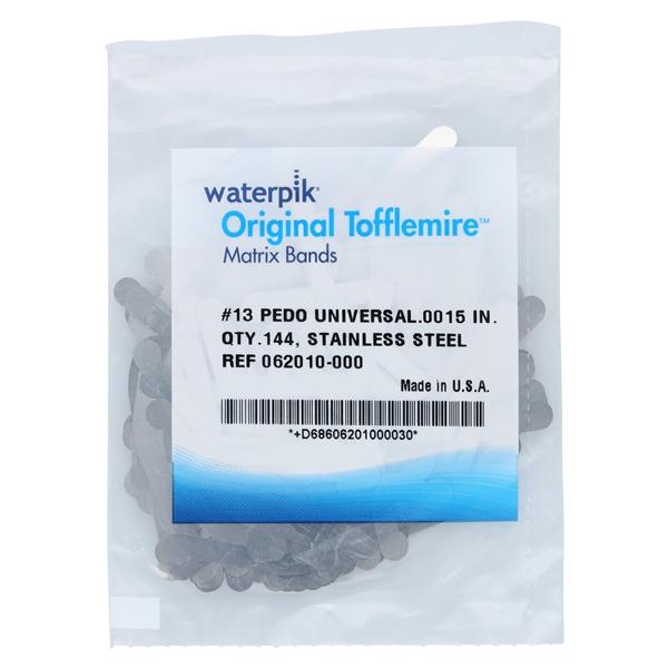 Waterpik Original Tofflemire® Tofflemire Matrix Band 0.0015 in Pd Univ 13 Gross