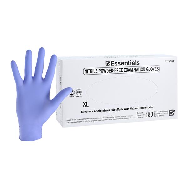 Essentials Nitrile Exam Gloves X-Large Periwinkle Non-Sterile