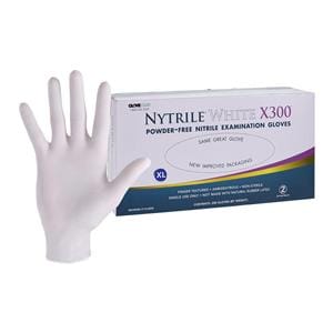 Nytrile White X300 Nitrile Exam Gloves X-Large White Non-Sterile