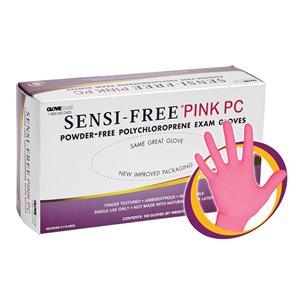 Sensi-Free Pink PC Chloroprene Exam Gloves Small Pink Non-Sterile, 20 BX/CA