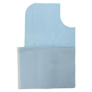 Oral Surgery Towel 3 Ply Tissue / Poly 29 in x 42 in Blue Disposable 50/Ca