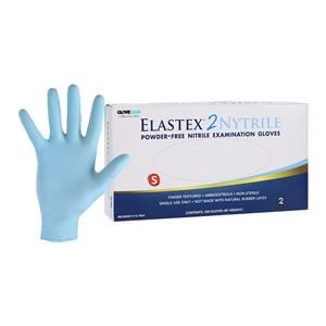Elastex 2 Nitrile Exam Gloves Small Powder Blue Non-Sterile