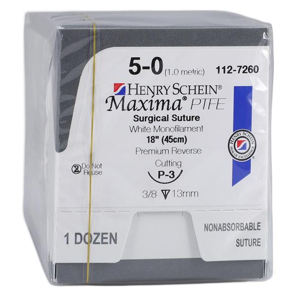 MAXIMA HSI Suture 5-0 18" Polytetrafluoroethylene P-3 Violet 12/Bx