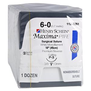 MAXIMA HSI Suture 6-0 18" Polytetrafluoroethylene P-3 Violet 12/Bx