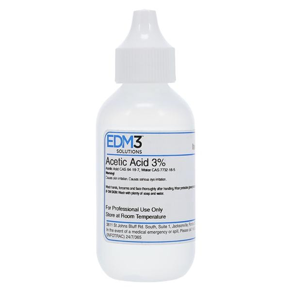 Dropper Acetic Acid 3% 2oz Bottle Ea