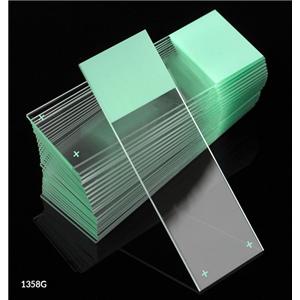 Diamond Frosted Microscope Slide 25x75mm Green 72x20/Ca