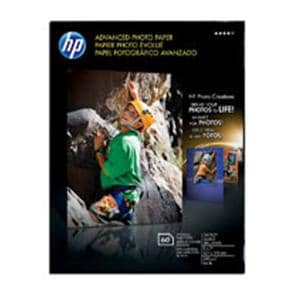 HP Advanced Photo Paper 5 in x 7 in 10.5 Mil 60/Pack 60/Pk