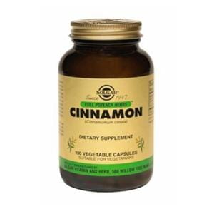 Cinnamon Supplement Vegicaps Vegetarian 500mg Bottle Ea