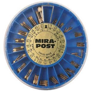 MiraPost Screw Posts Gold Plated Refill Long L2 1.05 mm 12/Pk