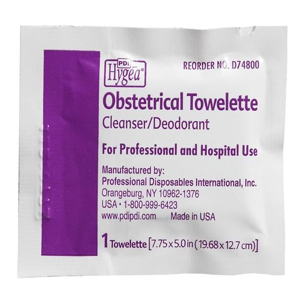Hygea Obstetrical Towelette Individual Packaging Light Fresh 100/Bx