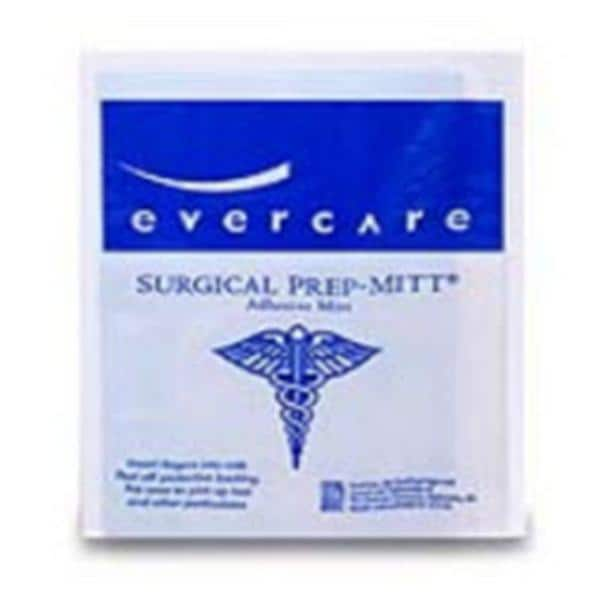 Surgical Prep Mitt Hand Size Large Adhesive Universal