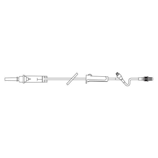 IV Solution Set 60 Drops/mL 76" Male Luer Lock Adapter Primary Infusion 48/Ca