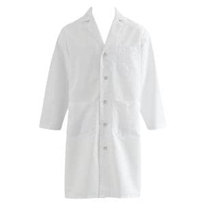 Lab Coat 3 Pockets Long Sleeves 43 in White Unisex Ea