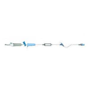 IV Administration Set Needleless Y-Injection Site: 11" 100" 10Drp 25.6mL 50/Bx