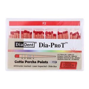 Dia-Pro T Hand Rolled Gutta Percha Points Millimeter Markings 60/Bx