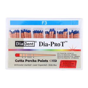 Dia-Pro T Hand Rolled Gutta Percha Points Millimeter Markings 60/Bx