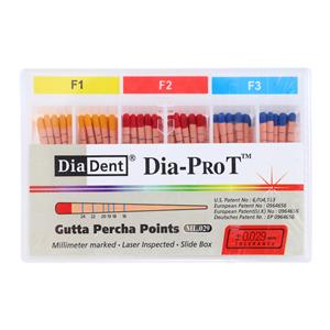 Dia-Pro T Hand Rolled Gutta Percha Points Millimeter Markings 60/Bx