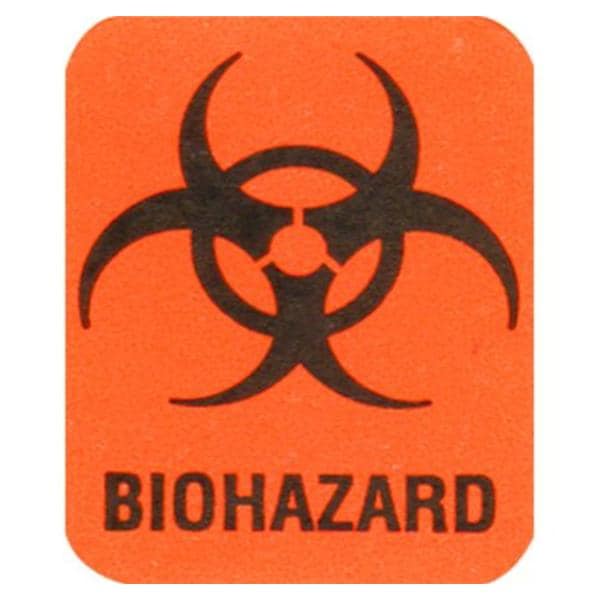 Labels Biohazard Warning 1.75x2.75 1000/Pk 1000/Pk