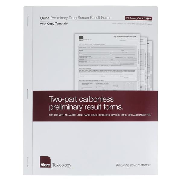 Urine Result Form For iCup 25/Pk