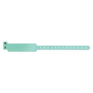 SuperBand Write-On Wristband Plastic Aqua Adult 500/Bx