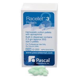 Racellet Pellets Racemic Epinephrine Size 3 Green 350/Bx