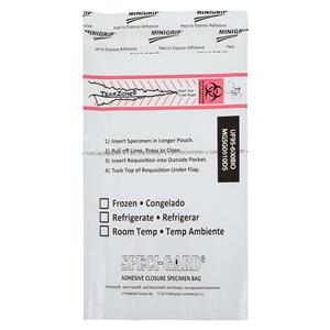 Speci-Gard Specimen Transport Bag Clear Adhesive Closure 100/Pk