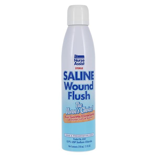 Saline Wound Flush 7oz Can 12/Ca