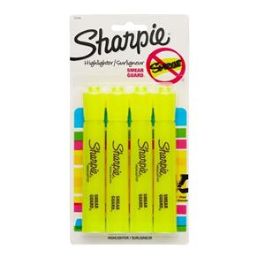 Sharpie Accent Tank-Style Highlighters Fluorescent Yellow 4/Pack 4/Pk