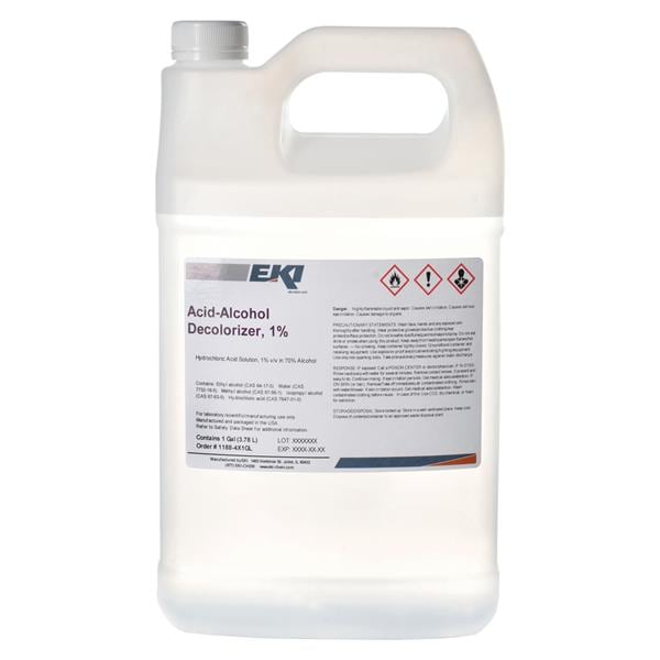 Decolorizer Acid Alcohol 0.01 1gal For Differentiation Bottle Ea