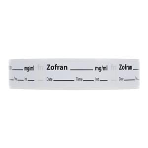 Anesthesia Label DTI Zofran mg/ml White 1-1/2x1/2" 600/Rl