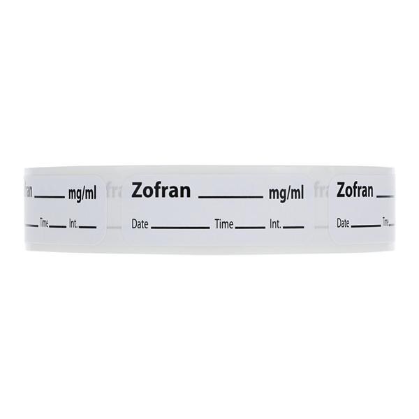 Anesthesia Label DTI Zofran mg/ml White 1-1/2x1/2" 600/Rl