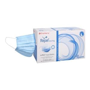 Repel Procedure Mask ASTM Level 3 Anti-Fog Sapphire Adult 50/Bx