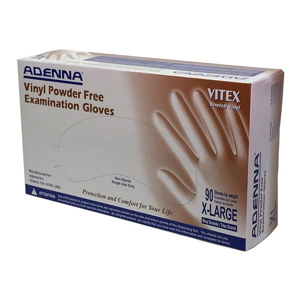 Vitex Polyvinyl Exam Gloves Small Cream Non-Sterile